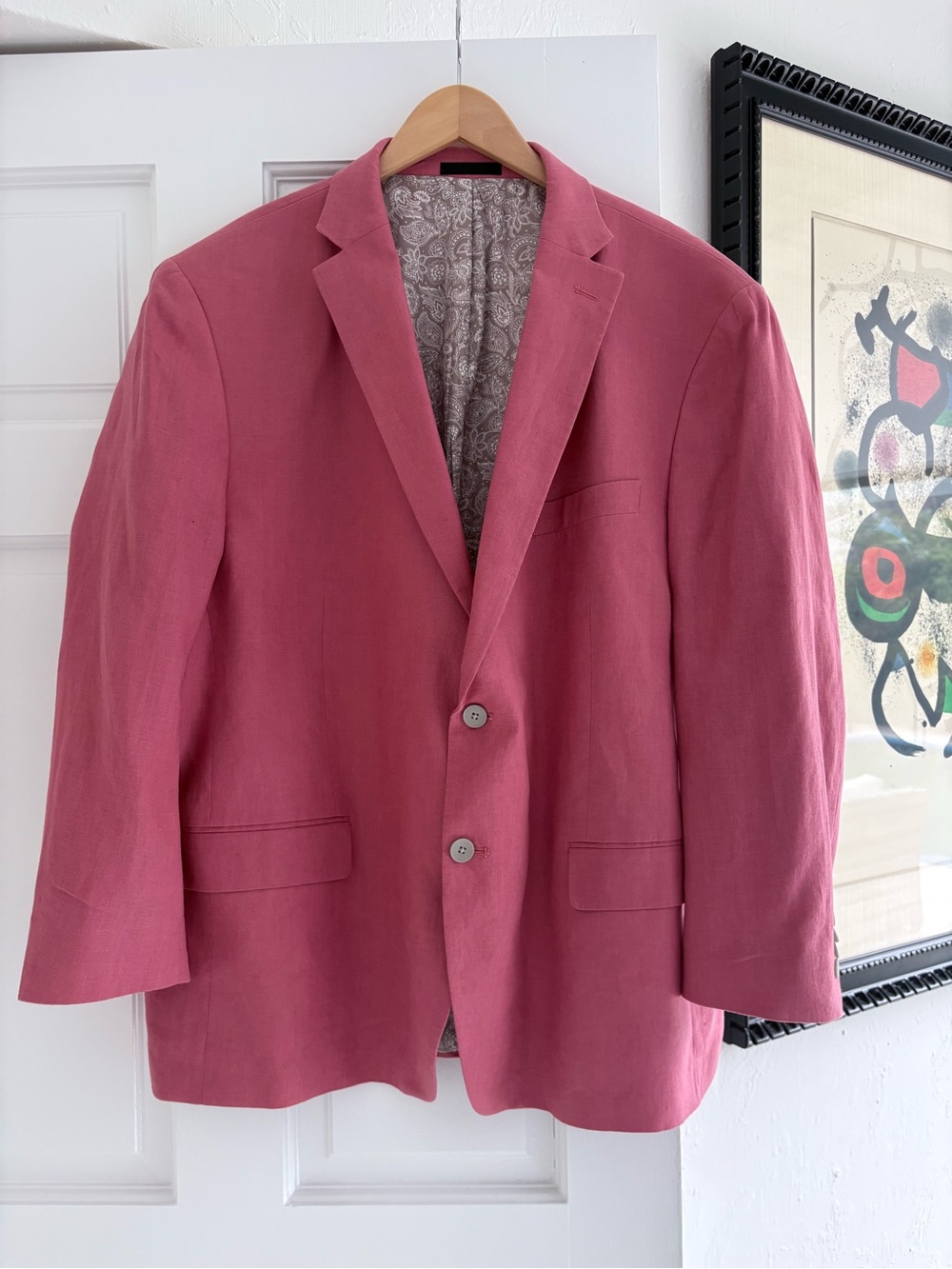 Lauren Ralph Lauren Rose Pink Linen Sport Coat